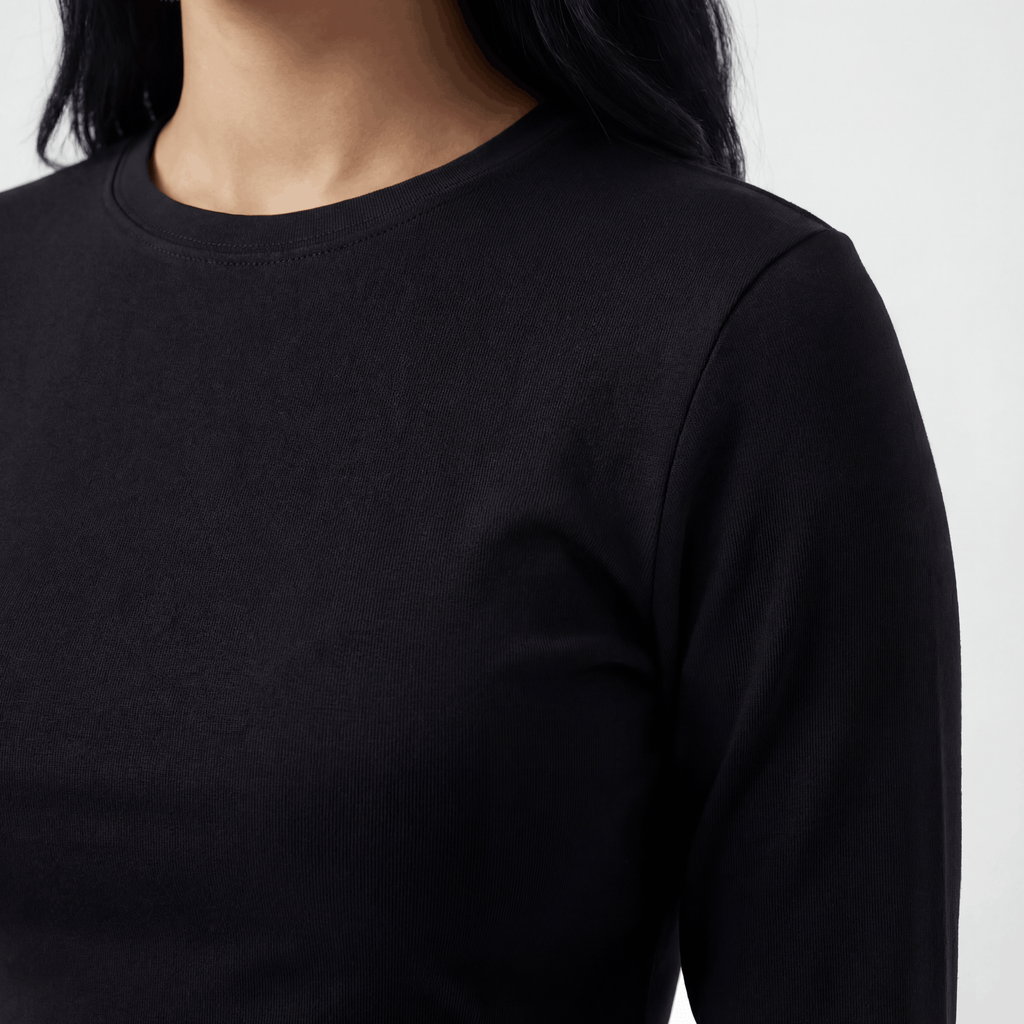 Essential Long Sleeve Top closeup detail