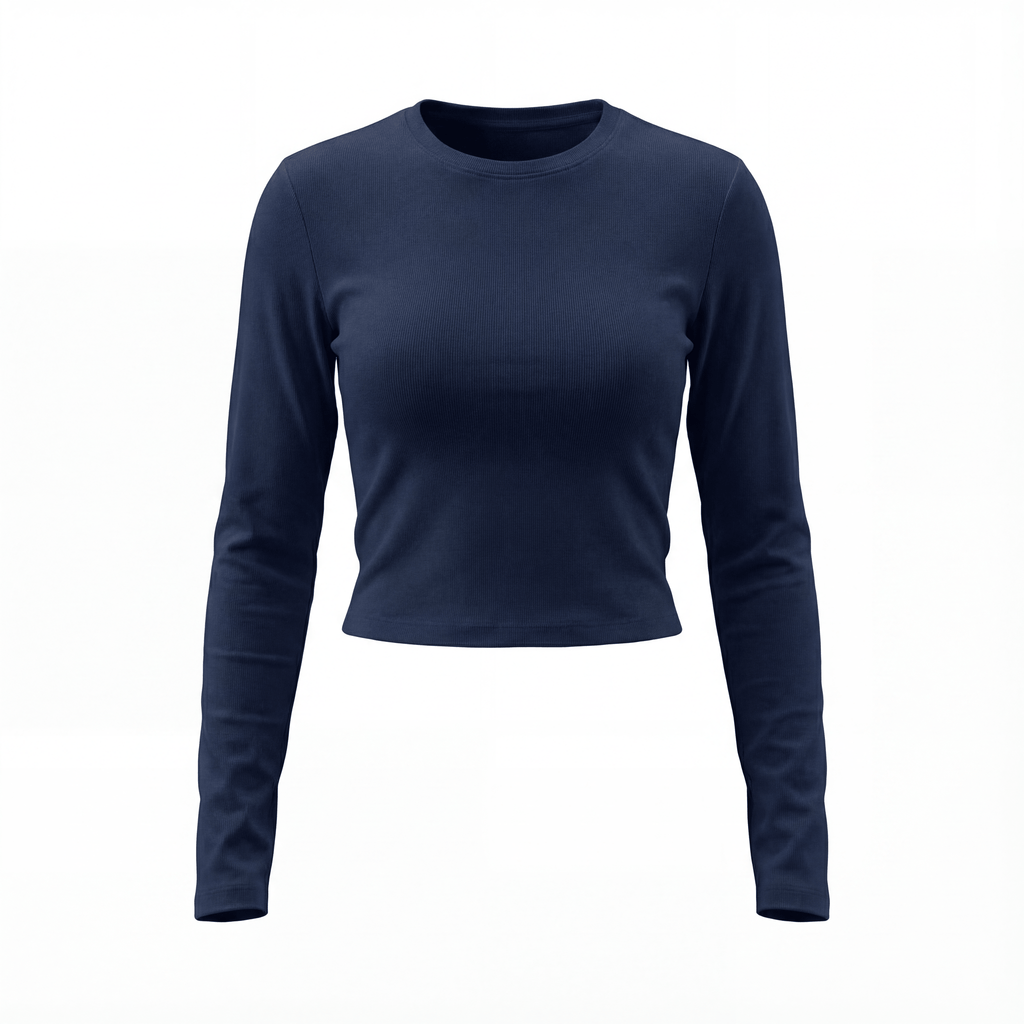 Essential Long Sleeve Top on model