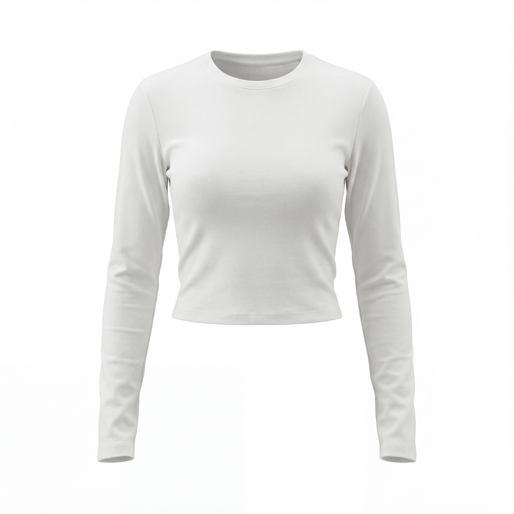 Essential Long Sleeve Top on model